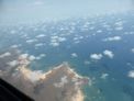 Flying back to Broome – coast line