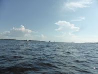 Confluence of Rio Negro and Rio Solimões big boats