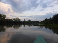 Pantanel – early morning canoe sunrise