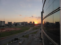 Brasilia – sunset from our hotel