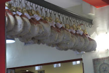 Hams in restaurant in Sorrento