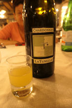 Nice chardonnay in Sorrento