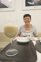 Palermo – No! that is not funny coloured wine it is my caf latte