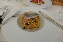 Cefalu – best presented and tasty sardine spagetti