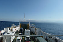 On the ferry heading towards the main land