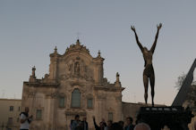 Matera – modern sculpture old church