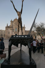 Matera – modern sculpture old church