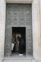 Matera – Church door death motifs