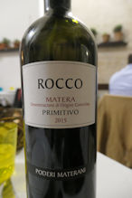 Matera – nice local red wine 14.5%