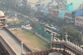 View from minaret of the largest mosque in Delhi