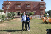 Lunch stop on the way from Agra to Ranthambhore