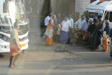 Sacrifice of an ash melon at the start of a journey