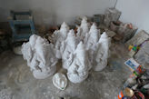 Madurai – 'pottery' villiage cast statues of clay, paper, plaster etc