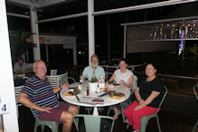 Steve, Nick, Robyn and Carmel at dinner in Port Douglas