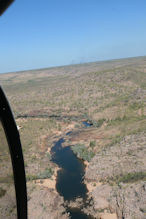 Helicopter flight over Nitmiluk Gorge