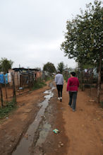 The slum area of Soweto