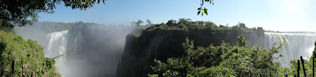 Victoria Falls walk panorama