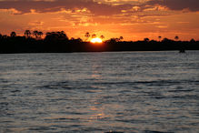 Sunset cruise on the Zambezi