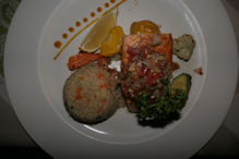 dinner - seared salmon