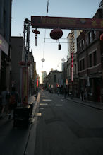 Sunset in China Town Little Bourke St