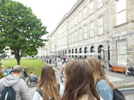 The line to get into the Book of Kells