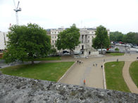 Hyde Park Corner and Wellington Arch area view from top of Arch