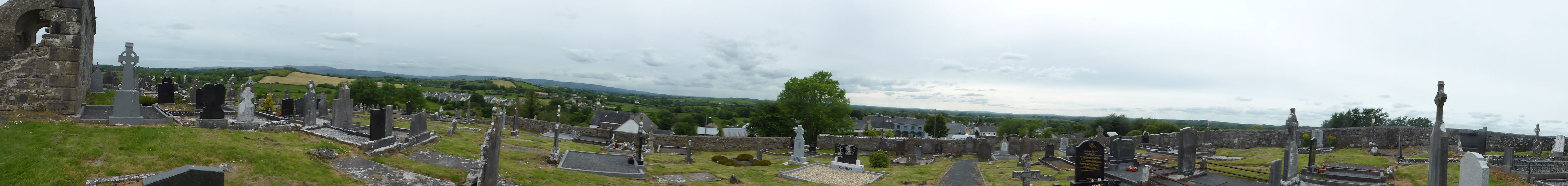 Panarama from the Church yard at Tulla
