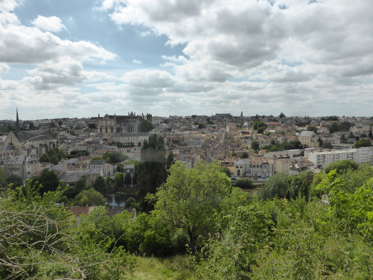 Poitiers – View over town across river
