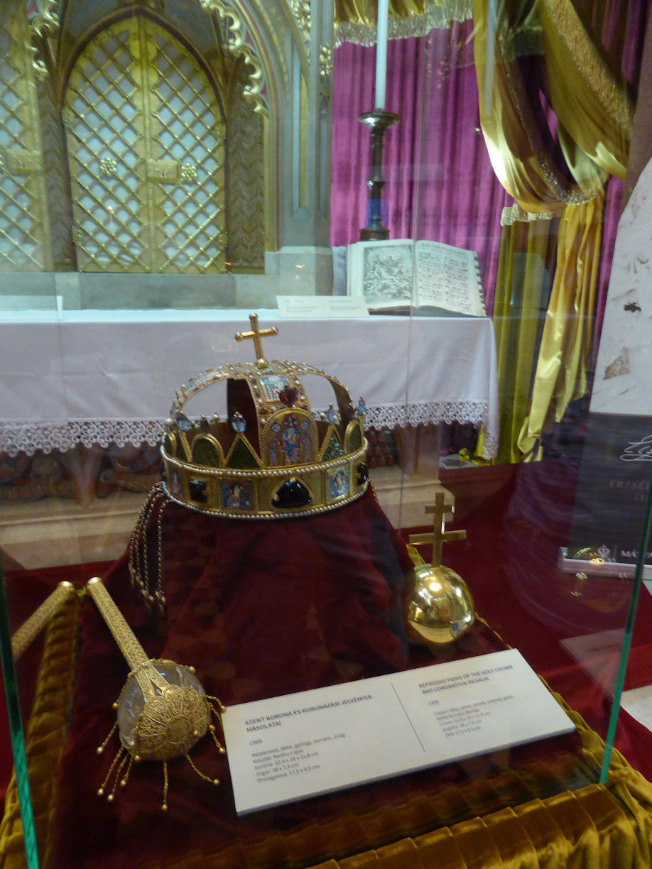 Budapest – Matyar Church replica crown jewells
