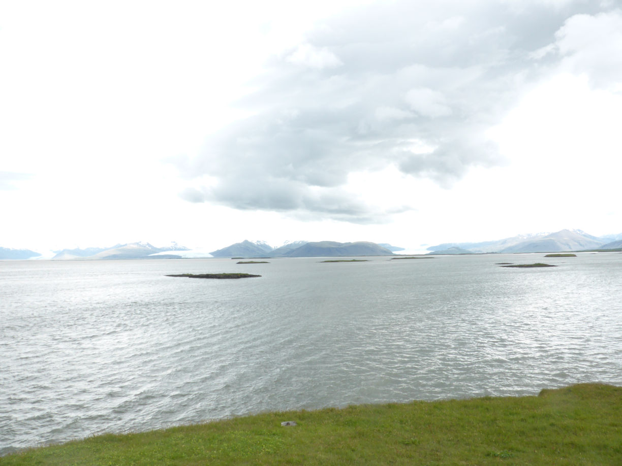 Iceland east – view of glaciers from Hofn
