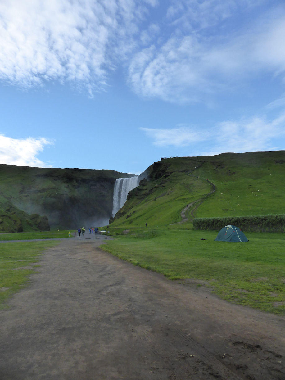 Iceland – Near Vik – Skogafoss Waterfall 
