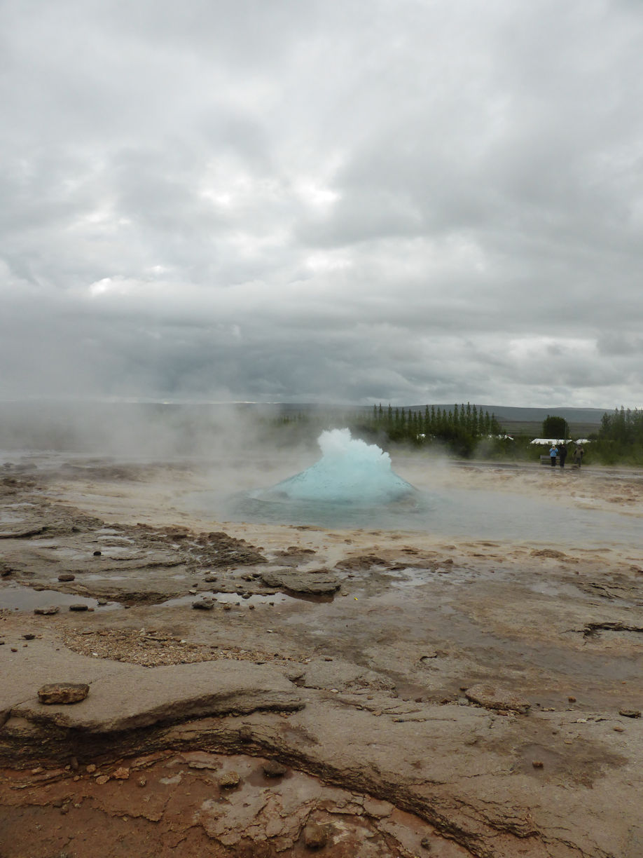 Iceland – Geyser – dome forming
