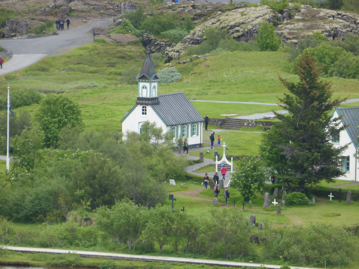 Iceland – Thingvellir National Park – little church
