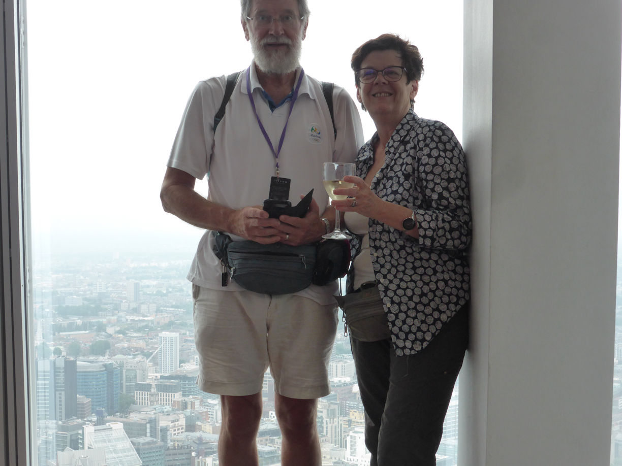 Nick and robyn in the Shard
