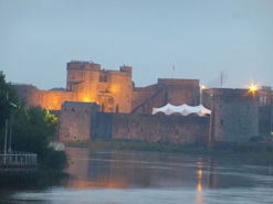 King John's Castle Limerick in the evening