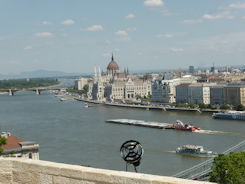 Budapest – view from Buda to Parliament