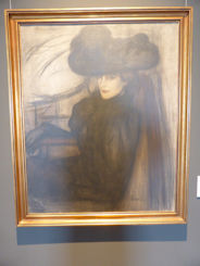 Budapest – National Gallery lady in black veil