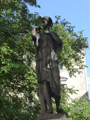 Budapest – statue near Mary Magdelane Church