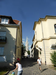 Budapest – view across Buda to Maygar church