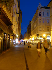 Budapest – returning from dinner great sky colour