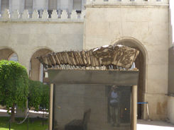 Budapest – Forced march sculpture in the near the Hero's Synagogue