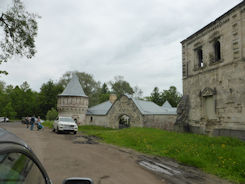 St Petersburg – old house and church near Catherine's Palace