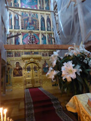 St Petersburg – old house and church near Catherine's Palace