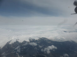 Iceland – flying across the country Ice field