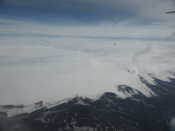 Iceland – flying across the country Ice field