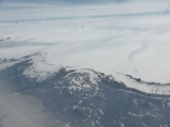 Iceland – flying across the country Ice field