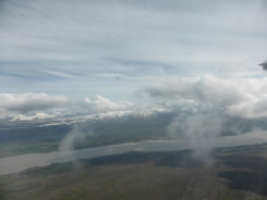 Iceland – flying across the country Ice field