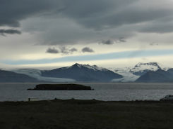 Iceland east – view of glacier from Hofn