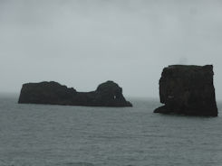 Iceland – Near Vik – Reynisfjara Beach and basalt columns