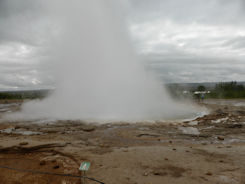 Iceland – Geyser – erupting